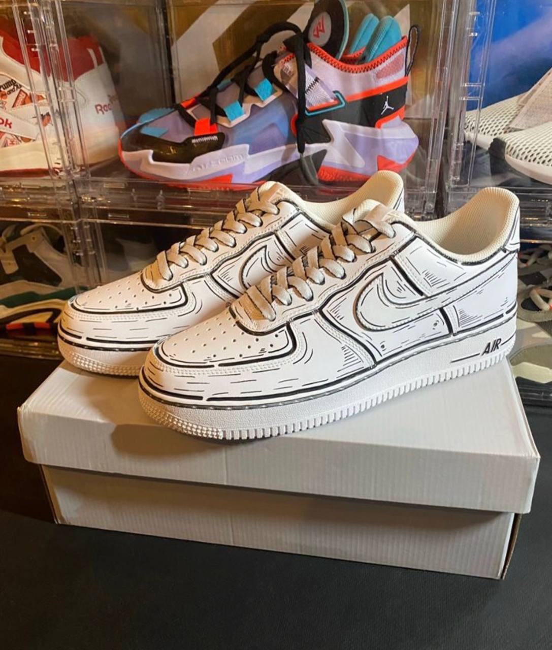 Кроссовки Nike air Force 1 профиль