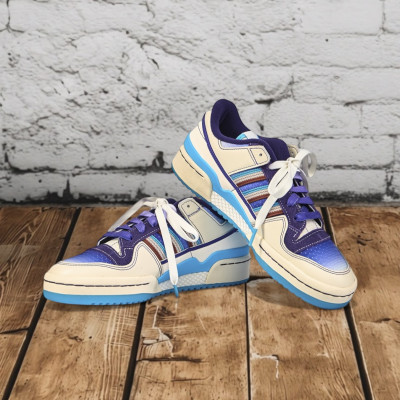 Кроссовки Adidas Originals Forum Low 84 ( White / Purple / Blue )