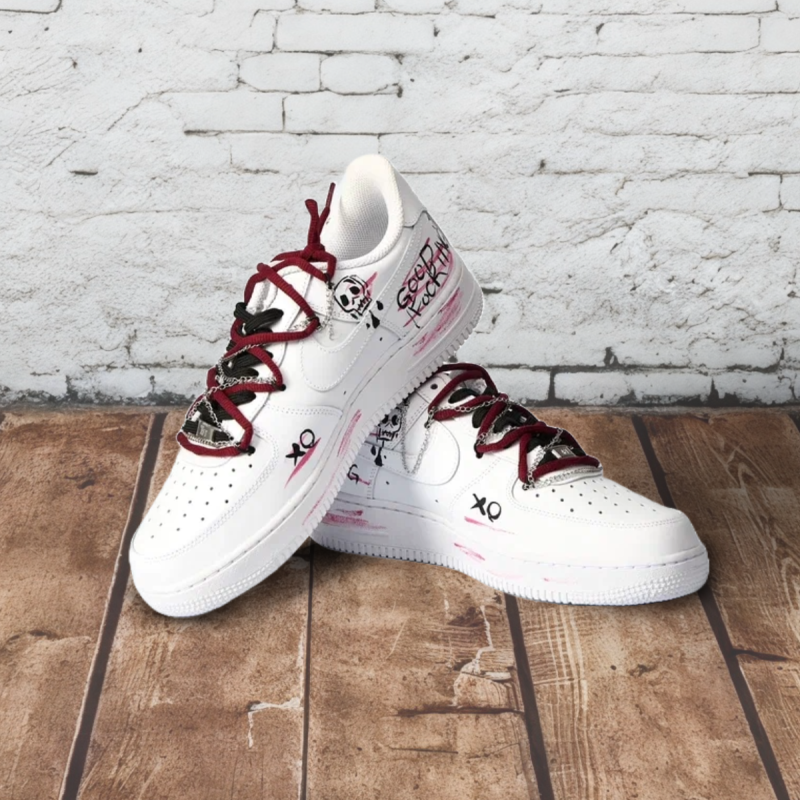 Кроссовки Nike Air Force 1 " Pink Skeleton"