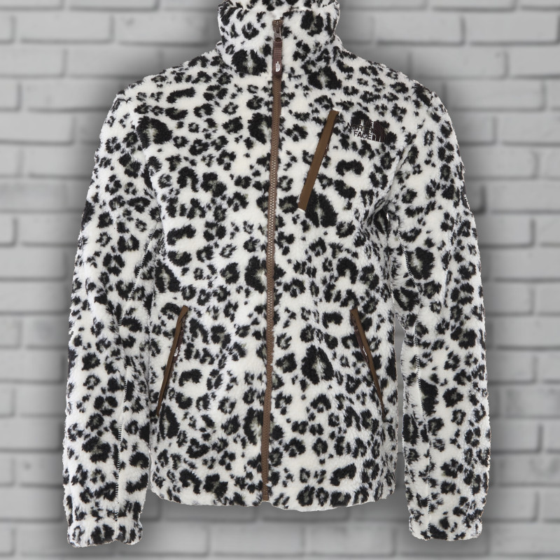 Флисовая куртка The North Face Remo с леопардовым принтом